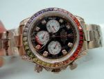 Rolex Daytona Rainbown Watch Rose Gold Diamond Lady size_th.jpg